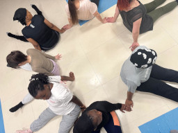 vadba za ženske, udeleženi so tudi otroci